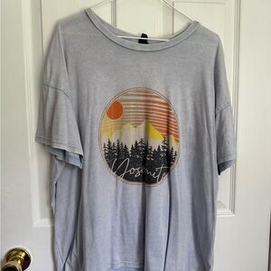 Wild Fable Light Gray T-Shirt